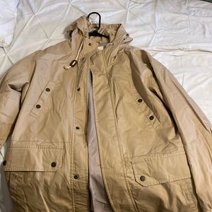 Brooks Brothers size L rain jacket. khaki color, never worn, brand new condition